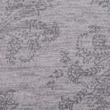 Grey Tone-on-Tone Floral Jersey Knit, Viscose