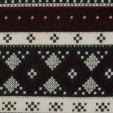 Burgundy Geometric-Diamond Jacquard, Polyester