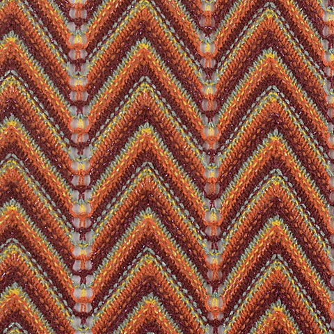 Red Chevron Jacquard