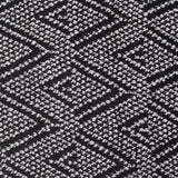 Black Zigzag Interlock Knit, Polyester