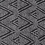 Black Zigzag Interlock Knit, Polyester — texture