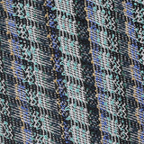 Black Textured-Plaid Interlock Knit, Polyester — texture