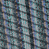 Black Textured-Plaid Interlock Knit, Polyester