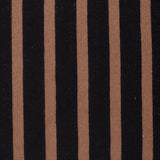 Black Vertical-Stripe Fleece, Cotton-Poly
