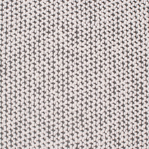 White Marl Knit, Cotton-Poly