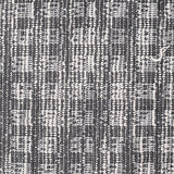 Dark Grey Geometric Interlock Knit, Poly-Cotton — texture