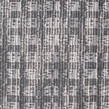 Dark Grey Geometric Interlock Knit, Poly-Cotton