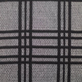 Black Plaid Knit, Metallic-Poly