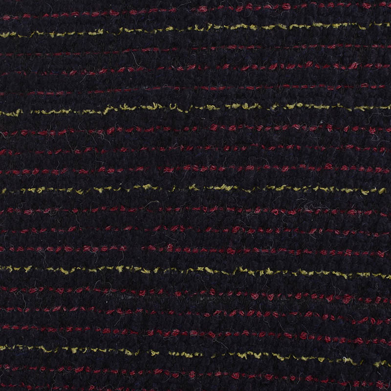Red Horizontal-Stripe Jacquard, Poly-Cotton