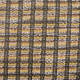 Yellow Bold-Plaid Interlock Knit, Poly-Cotton