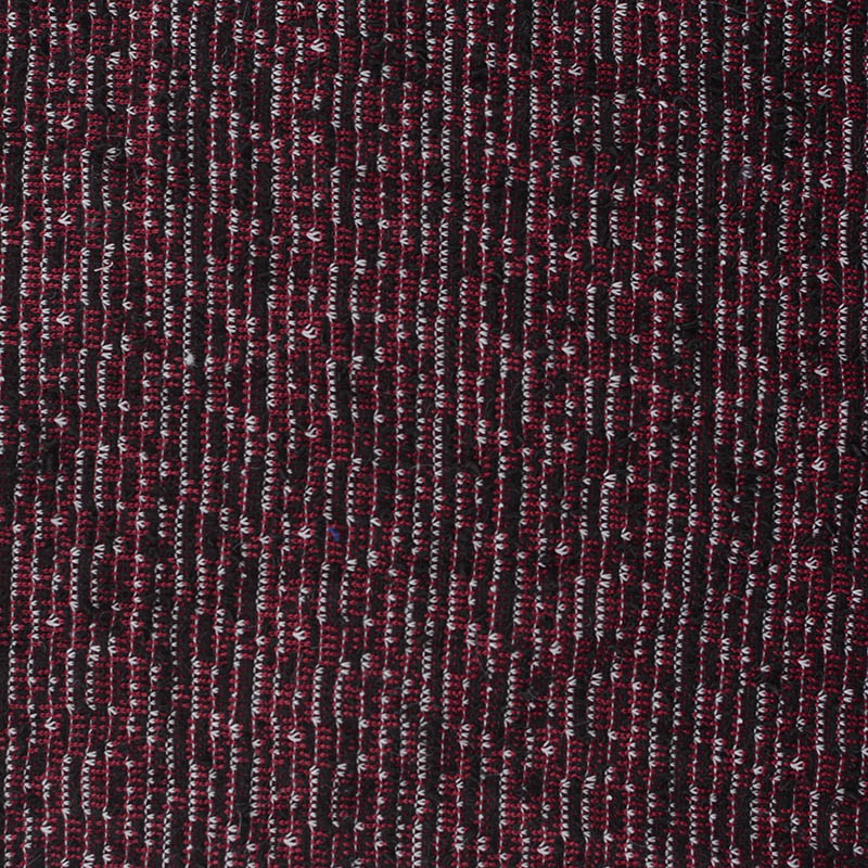Dark Red Marl Interlock Knit, Polyester, 218 gsm