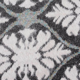 White Iridescent-Line Jacquard, Nylon-Poly