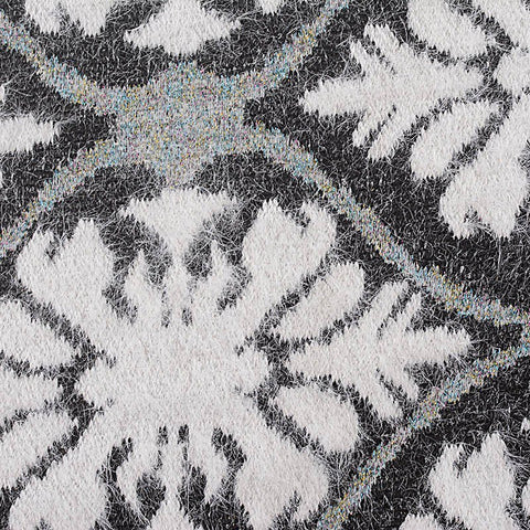 White Iridescent-Line Jacquard, Nylon-Poly