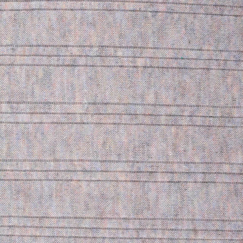 Dark Grey Horizontal-Stripe Rib Knit, Poly-Viscose, 138 gsm