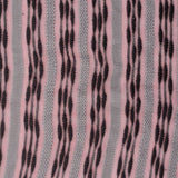 Pink Wavy-Stripe Chunky Knit, Polyester