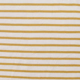 Gold Horizontal-Stripe Jersey Knit, Viscose — texture