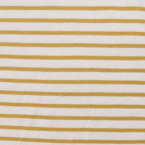 Gold Horizontal-Stripe Jersey Knit, Viscose