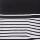 Black Horizontal-Stripe Jersey Knit, Cotton-Modal — texture
