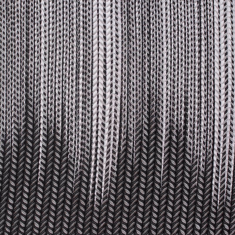 Black Chevron Mesh, Nylon-Spandex, 126 gsm