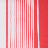 Red Vertical-Stripe Jersey Knit, Cotton-Modal