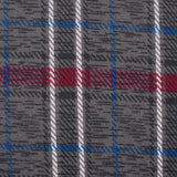 Grey Plaid Knit, Polyester