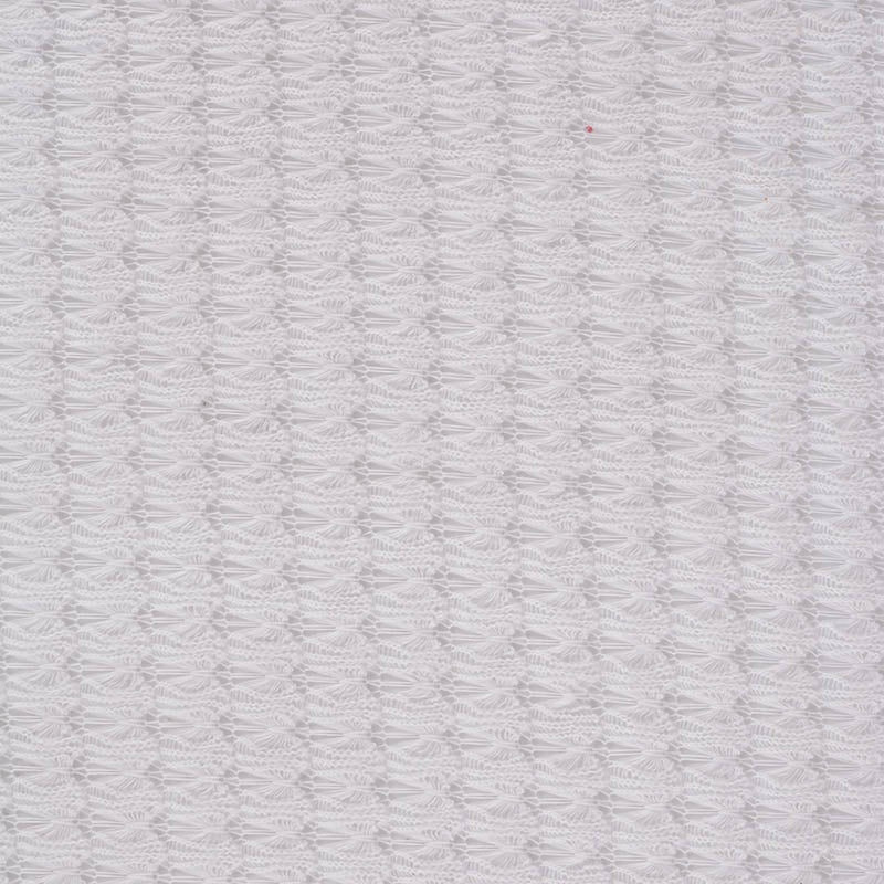 White Tone-on-Tone Chunky Knit, Polyester, 150 gsm