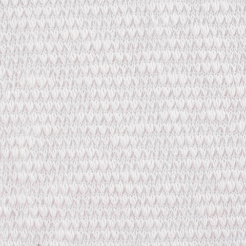 White Tone-on-Tone Chunky Knit, Cotton-Poly