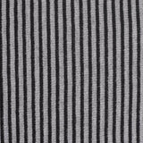 Black Vertical-Stripe Rib Knit, Viscose — texture
