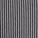 Black Vertical-Stripe Rib Knit, Viscose