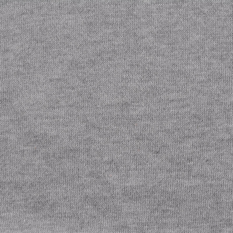 Grey Marl French Terry, Poly-Cotton, 240 gsm
