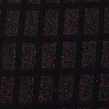 Black Grid Rib Knit