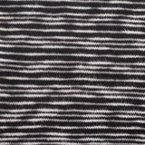 Black Horizontal-Stripe Chunky Knit, Poly-Viscose