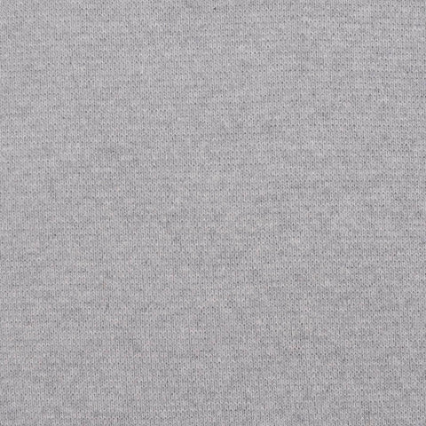 Light Grey Marl Rib Knit, Cotton, 480 gsm
