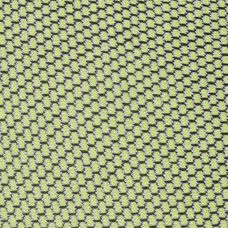 Lime Geometric Chunky Knit, Poly-Viscose