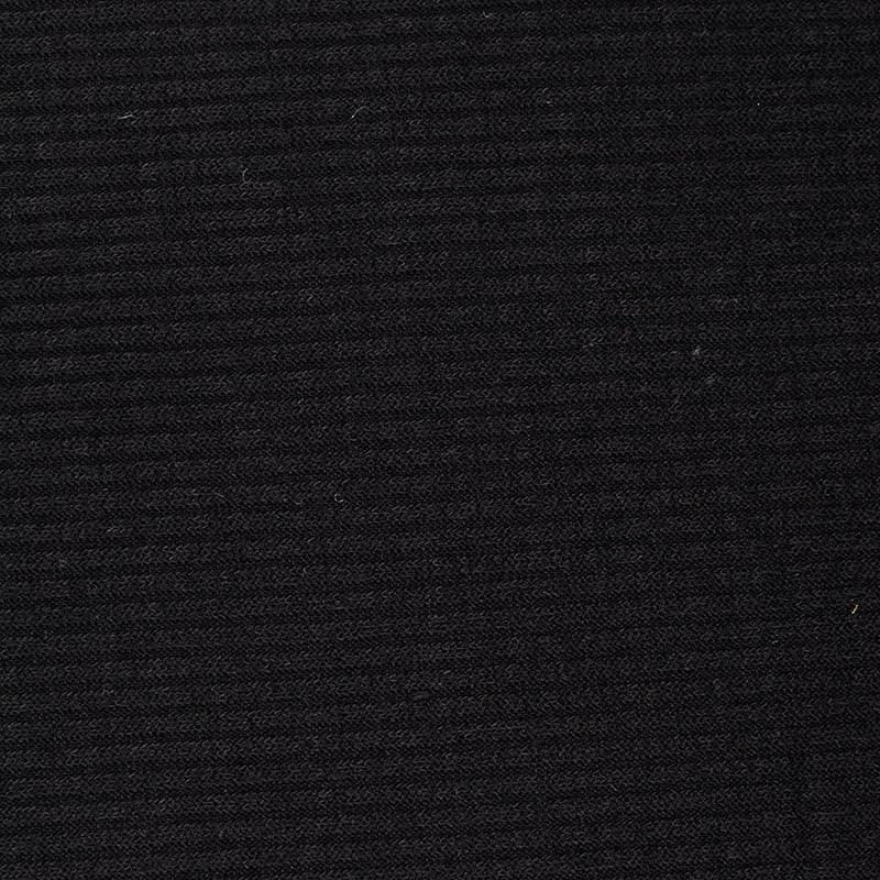Black Marl Rib Knit, Polyester, 228 gsm