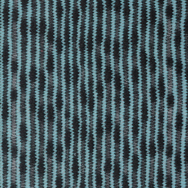 Black Vertical-Stripe Chunky Knit, Polyester