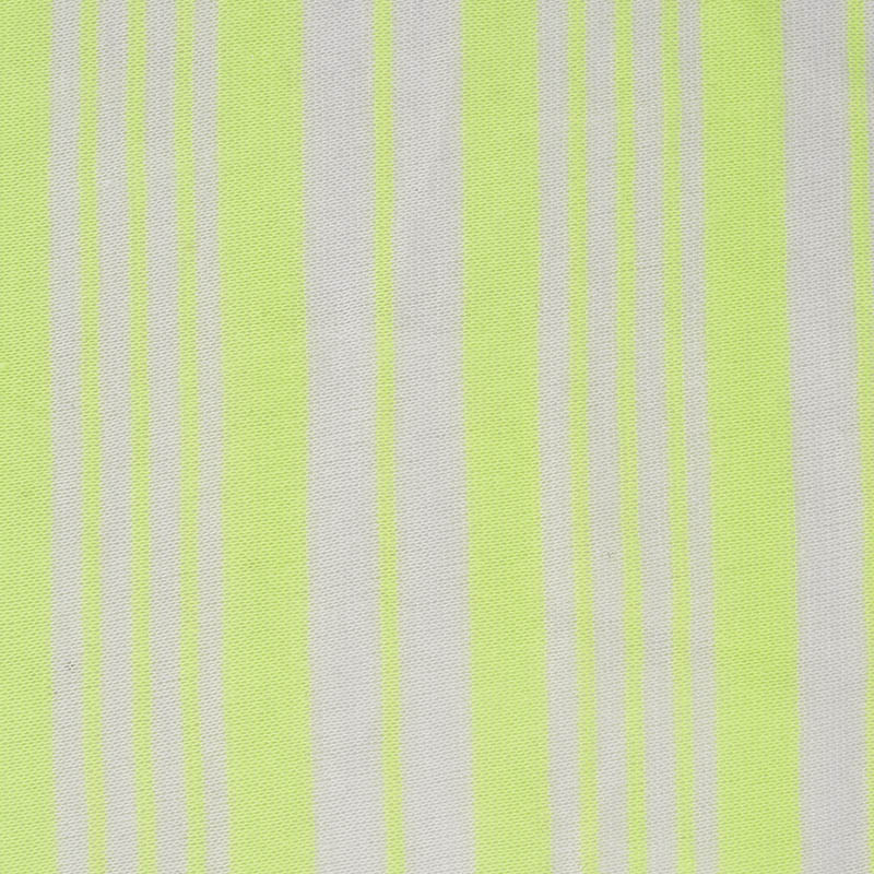 Lime Vertical-Stripe Jersey Knit, Polyester