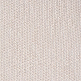 Striped Cotton Polyester Chunky Knit Fabric, 390 gsm, 160 cm — White — texture