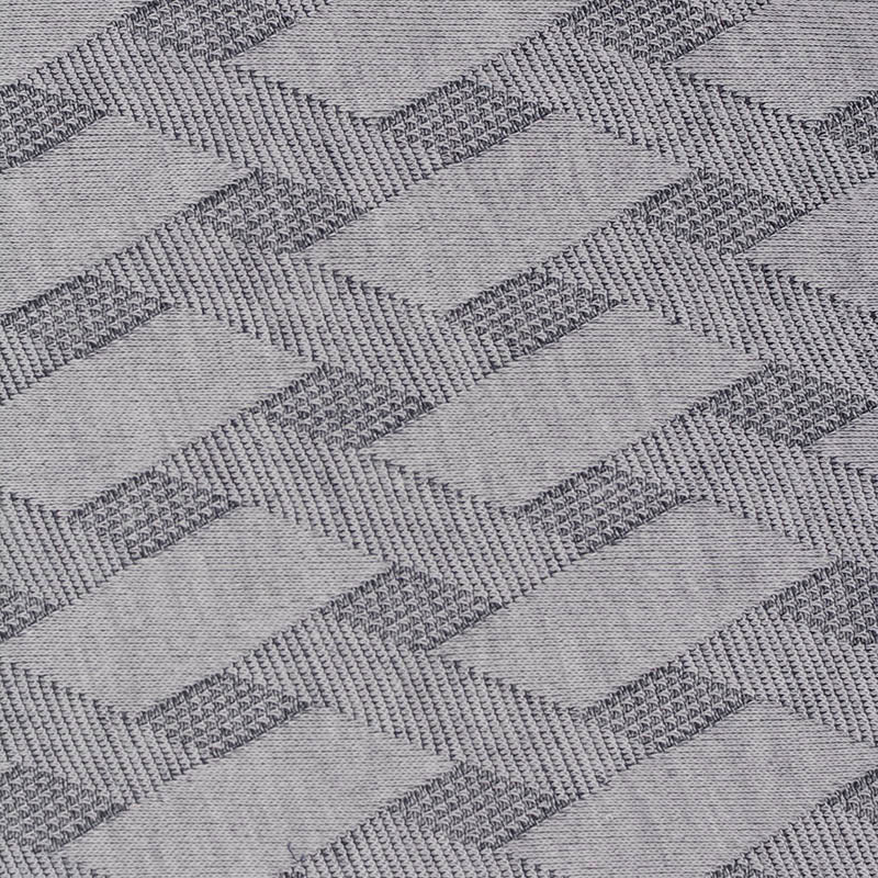 Grey Geometric Jacquard, Polyester, 235 gsm