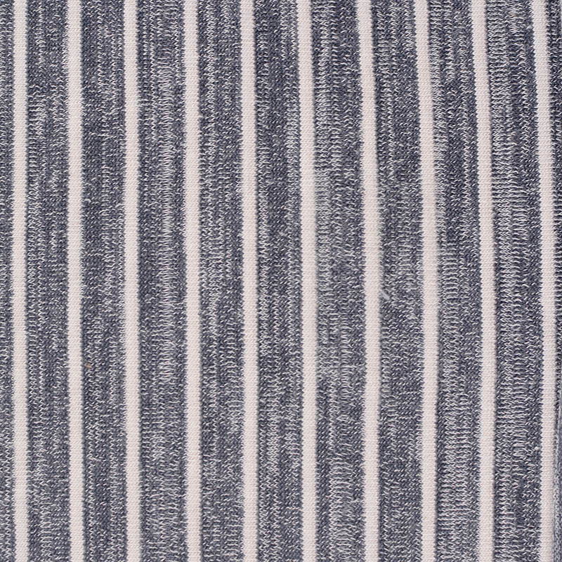 Marled Grey Stripes Knit, Viscose-Poly