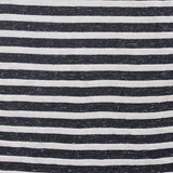 Black Horizontal-Stripe Jersey Knit, Viscose-Poly — texture