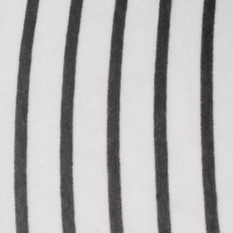 Dark Grey Vertical-Stripe Knit, Polyester, 140 gsm
