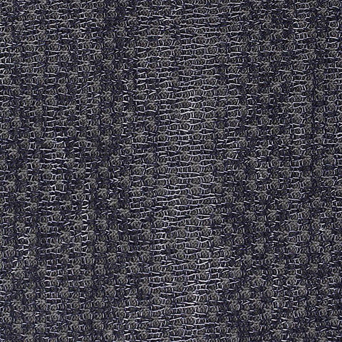 Dark Grey Textured-Grid Chunky Knit, Cotton-Poly