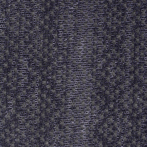 Dark Grey Textured-Grid Chunky Knit, Cotton-Poly