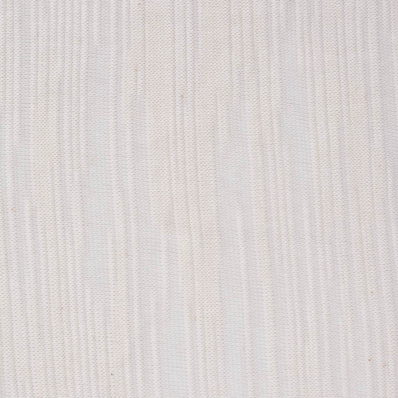 Striped Polyester Cotton Knit Fabric, 154 gsm, 160 cm — White