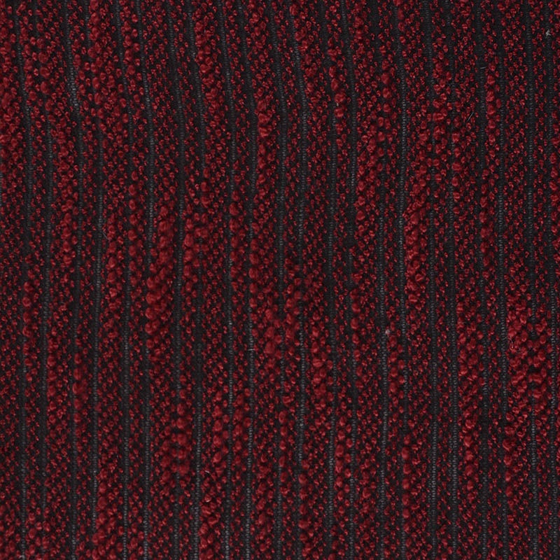Red Textured-Stripe Chunky Knit, Polyester