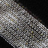 Black Diagonal-Stripe Knit, Viscose-Poly — texture