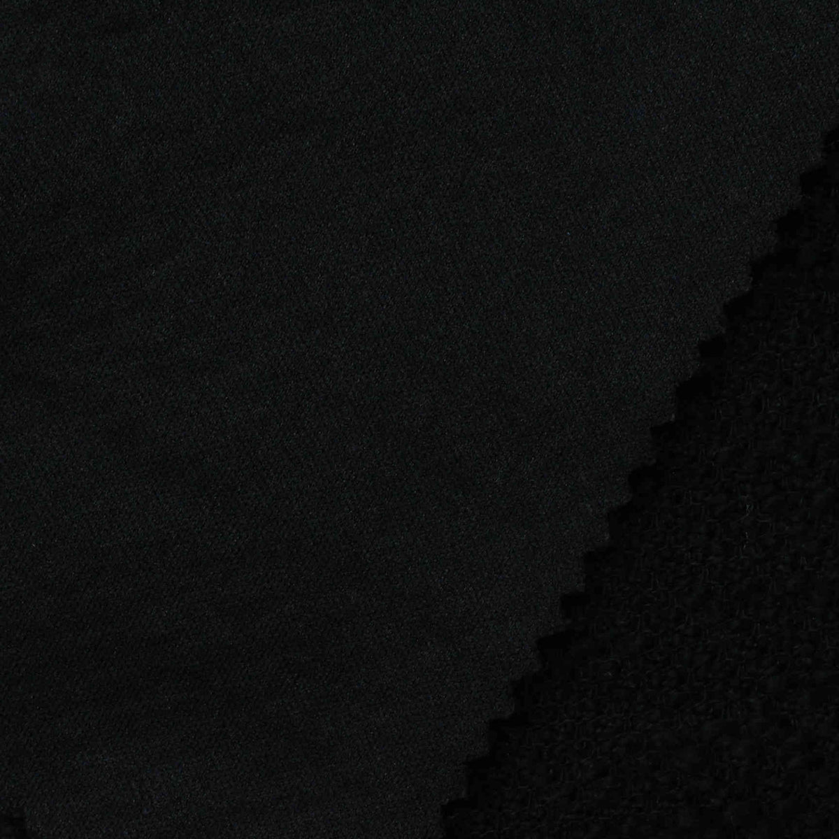 Cotton Polyester Interlock Knit Fabric, 280 gsm, 160 cm — Black
