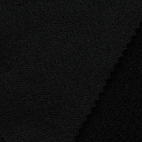 Cotton Polyester Interlock Knit Fabric, 280 gsm, 160 cm — Black