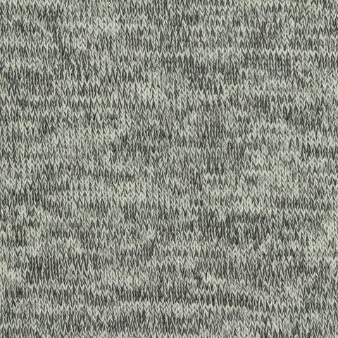 Heathered Grey Marl Chunky Knit, Poly-Viscose, 184 gsm